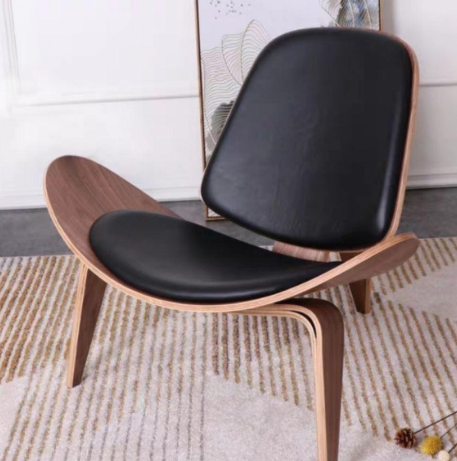 HARLEY Designer Wood Clad Armchair