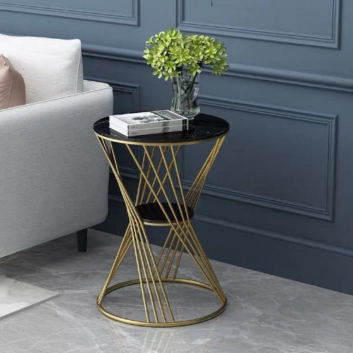 ALEXANDRA Marble Side Table Bedside Lamp Table