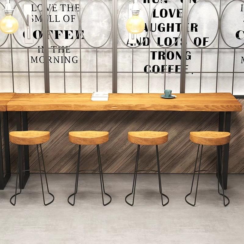 ISABELLA  Rustic Industrial Wooden Bar Table or Stool
