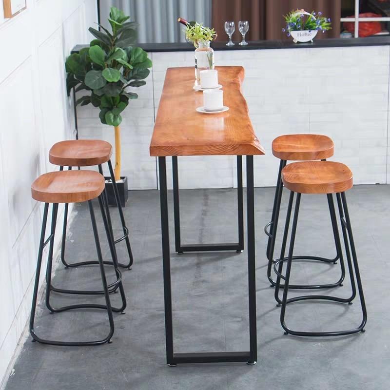 ISABELLA  Rustic Industrial Wooden Bar Table or Stool