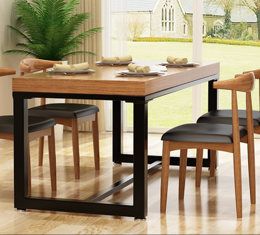 STELLA Rustic Pine Wood Dining plus Conference Table