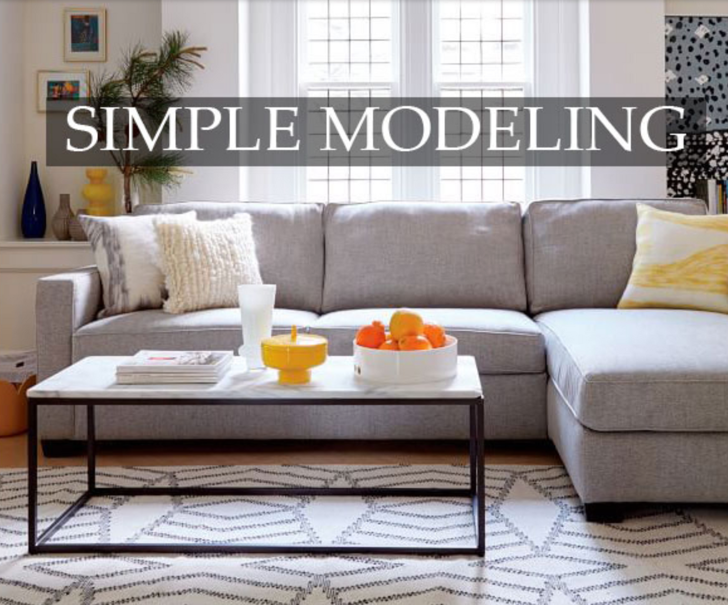 LOTTE Minimalist Wire Frame Modern Marble Coffee Table