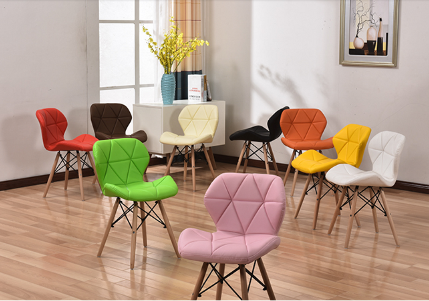 DAVIDE Geometric Colour Pop Office Chair