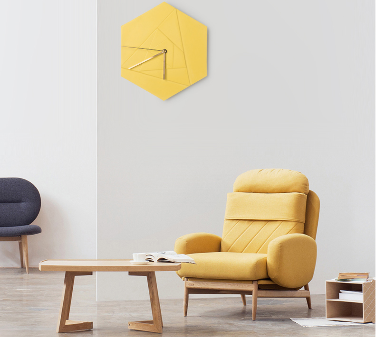 ALBAN Geometric Colour Style Pop Wall Clock