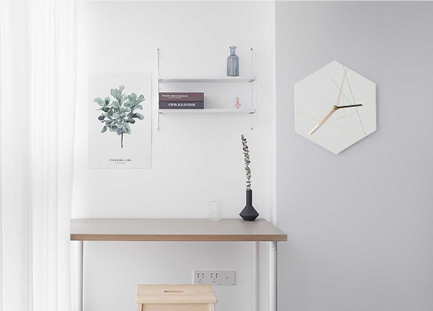 ALBAN Geometric Colour Style Pop Wall Clock