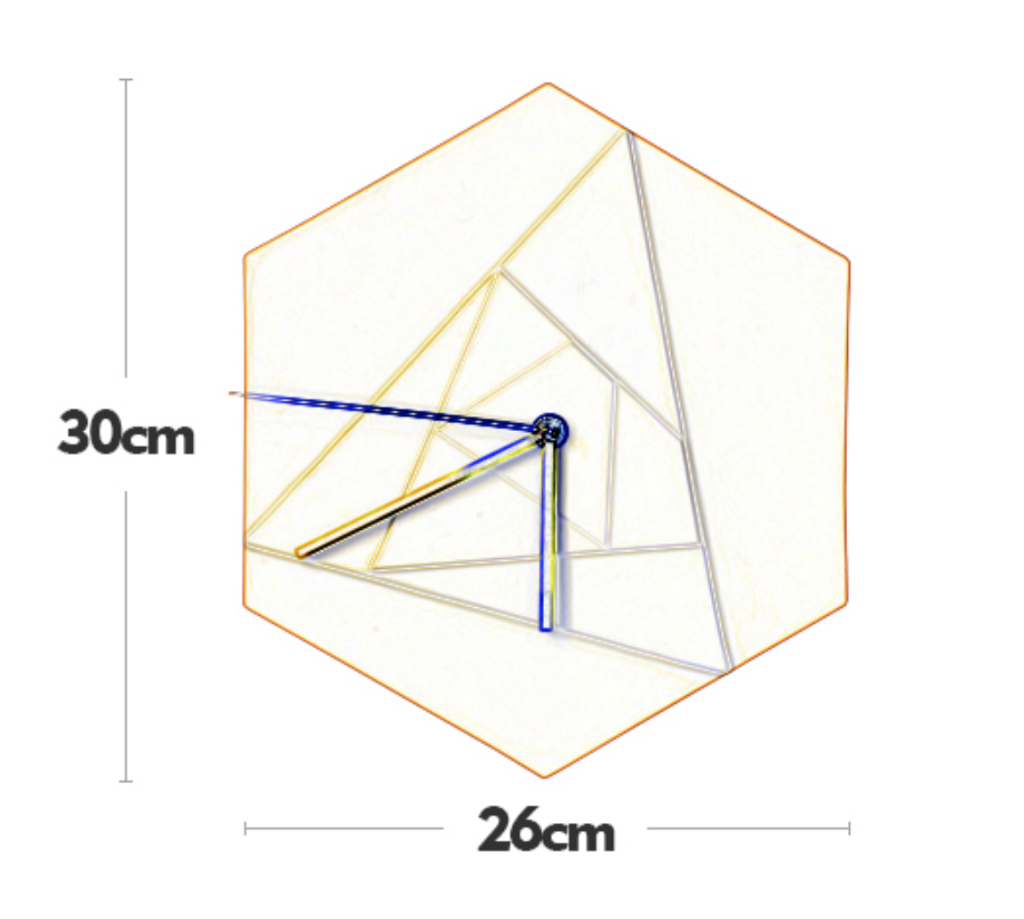 ALBAN Geometric Colour Style Pop Wall Clock