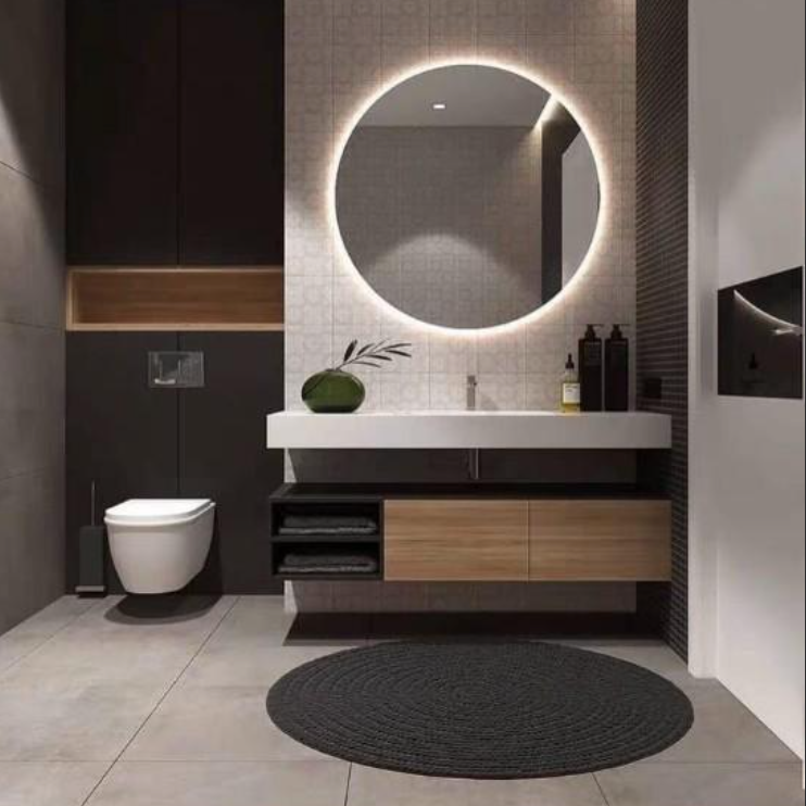 LUCIA Modern Classic LED Round Wall Mirror