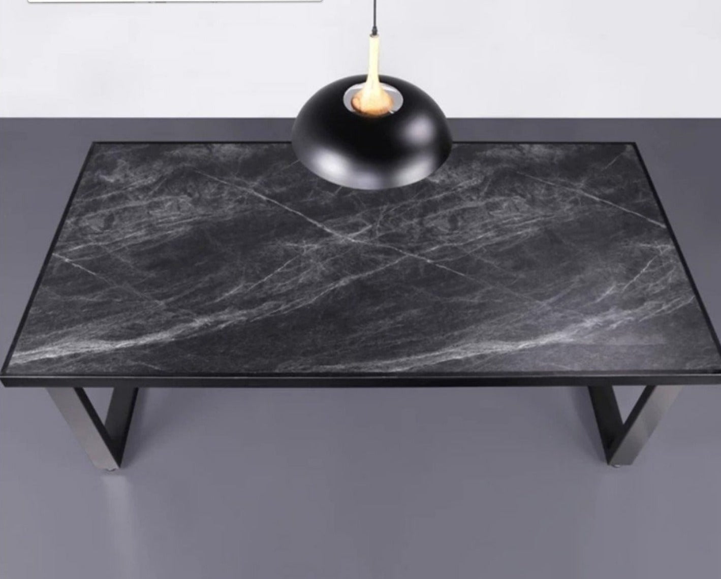 ASPEN Black Mica Rock Dining Table Conference Table