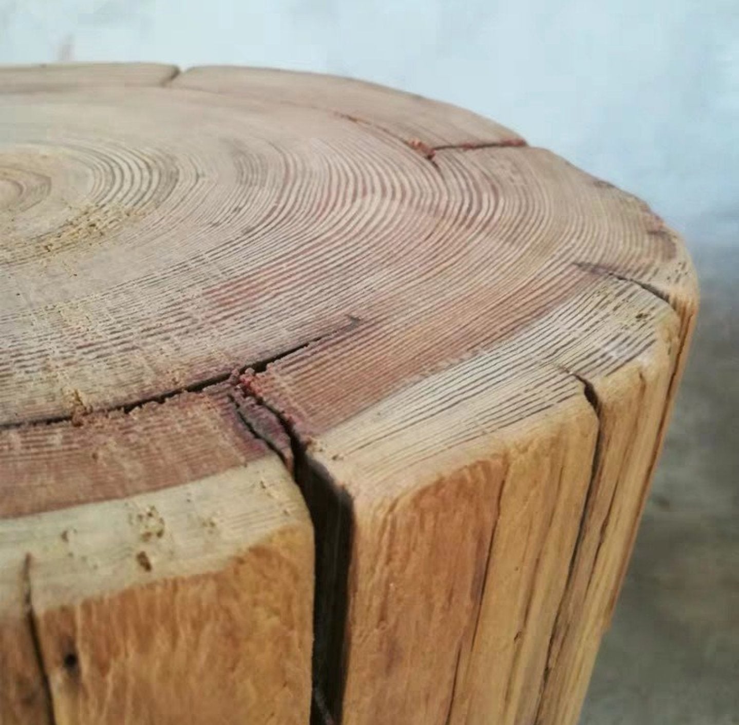 HARMONY Solid Wood Slab Stool