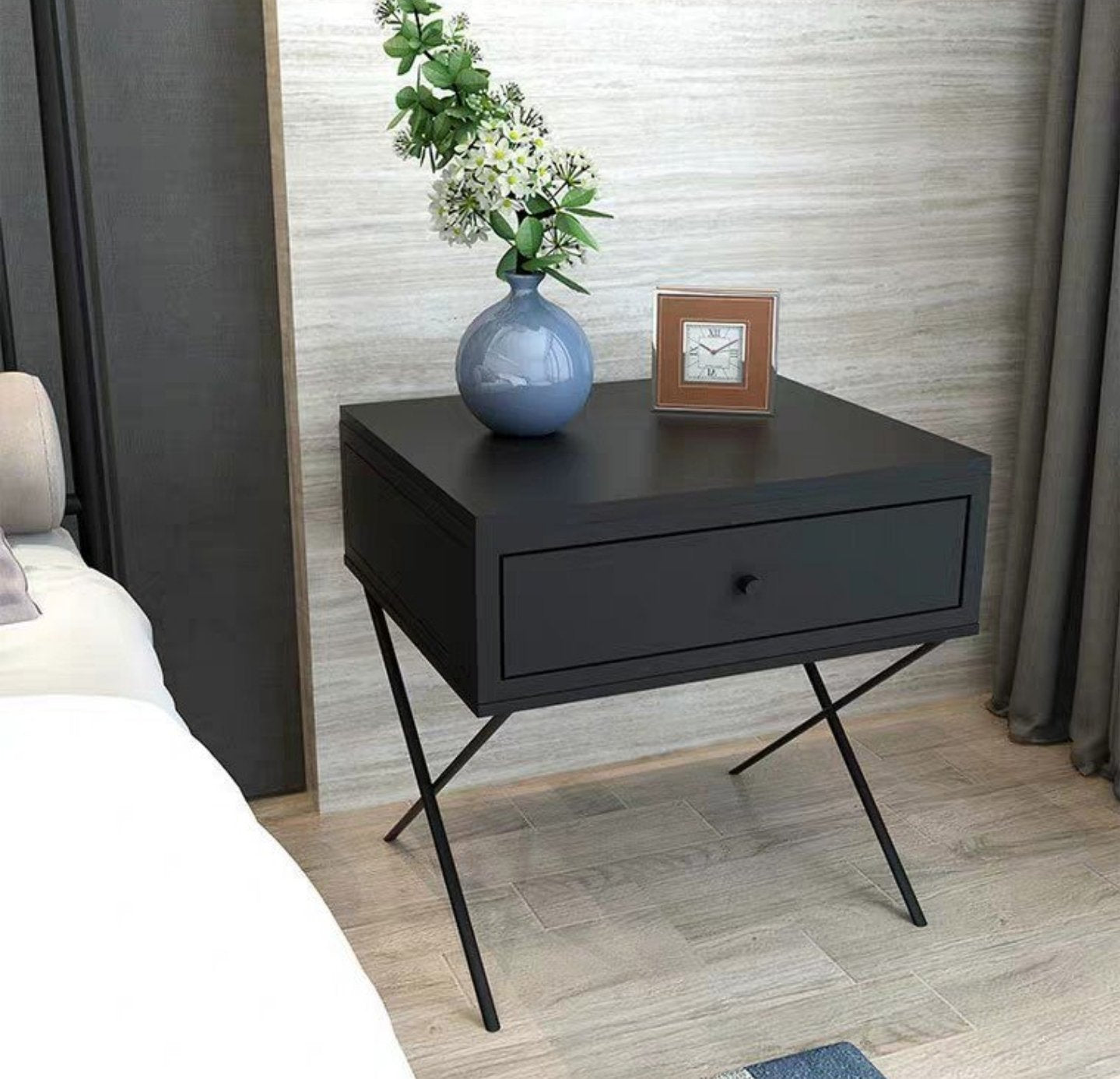 Norah Modern Elegant Bedside Table Night Stand