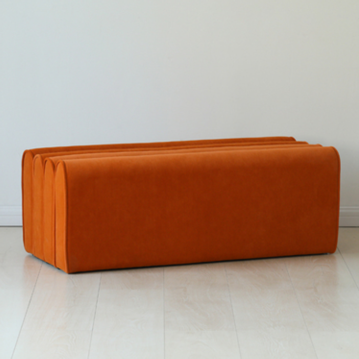 ARLETTE Creative Upholstered Bench and Ottoman