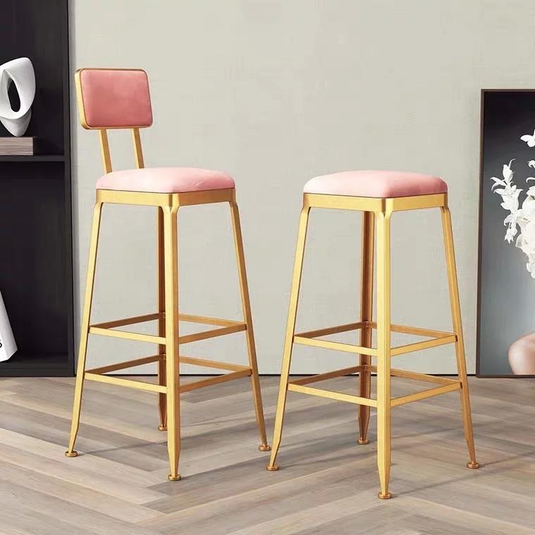 LYDIA Modern Velvet Bar Stool