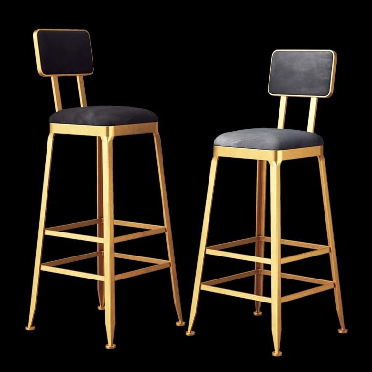 LYDIA Modern Velvet Bar Stool