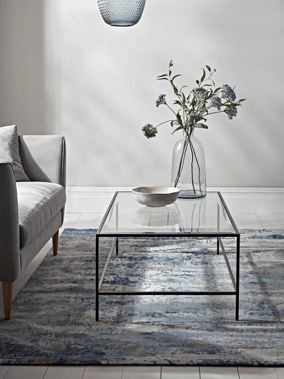 Madelyn Minimalist Glass Coffee Table