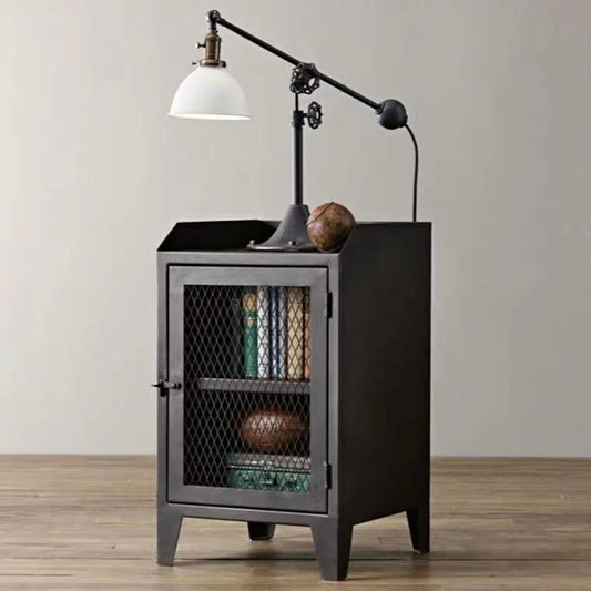 AYLA Modern Industrial Bedside Table