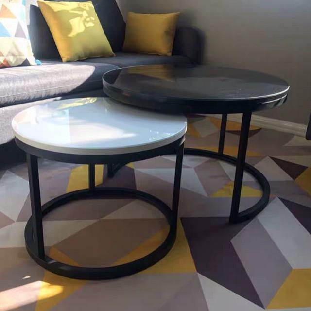 ANNABELLE Monochrome Round Coffee Table