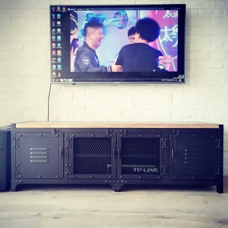 BLAKE Modern Industrial Metal TV Cabinet Console