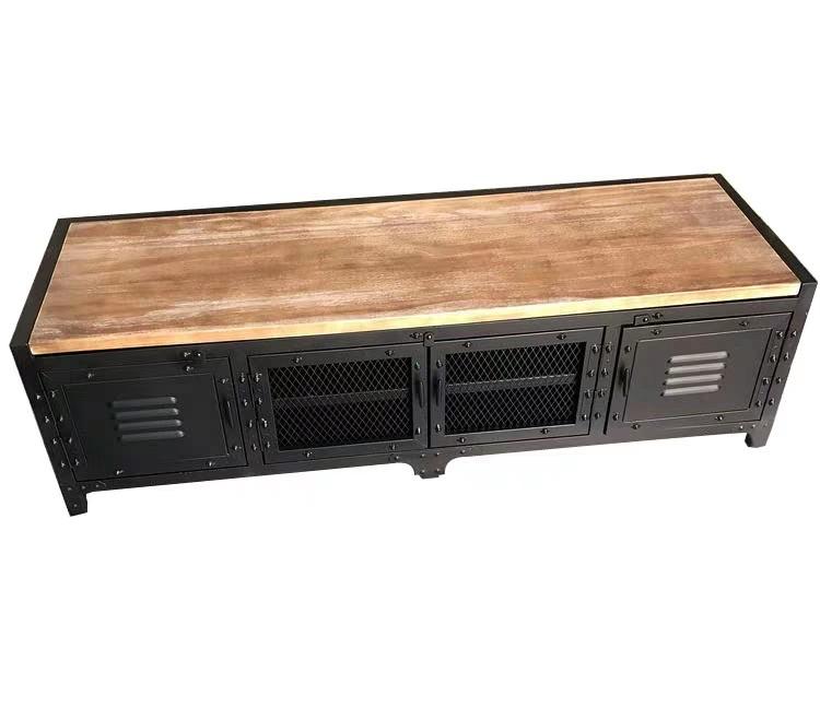 BLAKE Modern Industrial Metal TV Cabinet Console