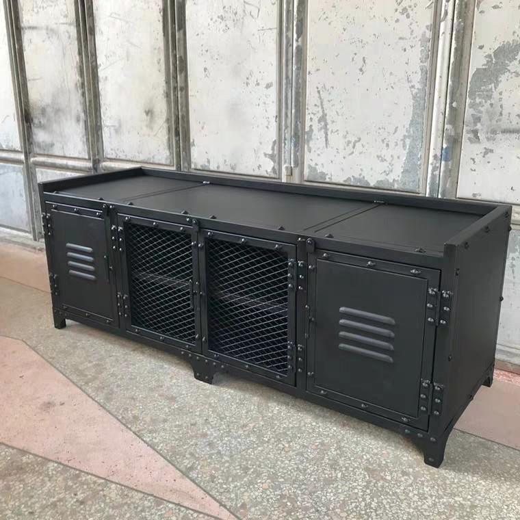 BLAKE Modern Industrial Metal TV Cabinet Console