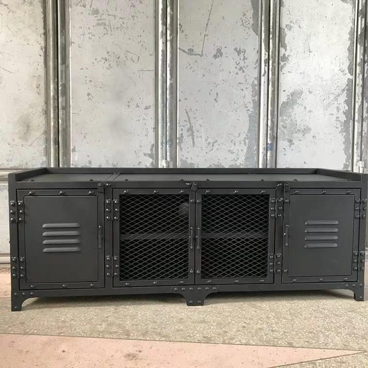 BLAKE Modern Industrial Metal TV Cabinet Console