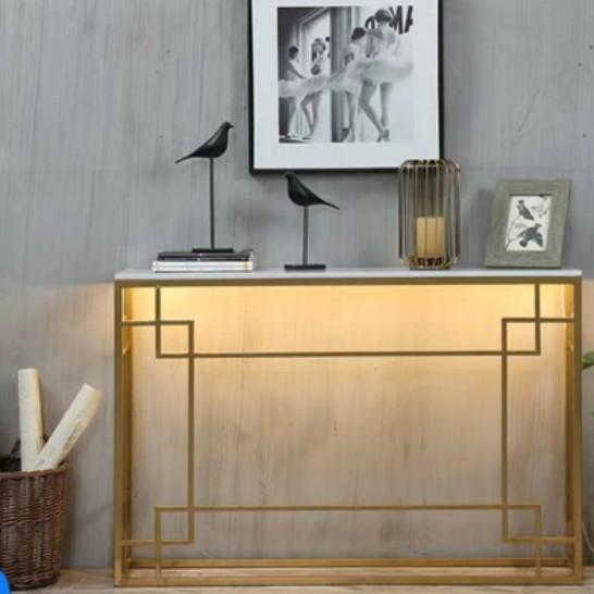 XIMENA LED Marble Hallway Console Table