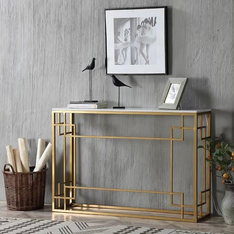 XIMENA LED Marble Hallway Console Table