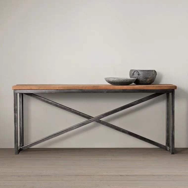 PAISLEY Modern Industrial Solid Wood Table