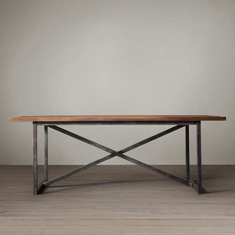 PAISLEY Modern Industrial Solid Wood Table