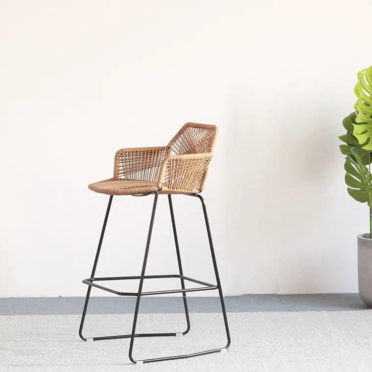 BROOKE Designer Wicker Bar Stool Chair