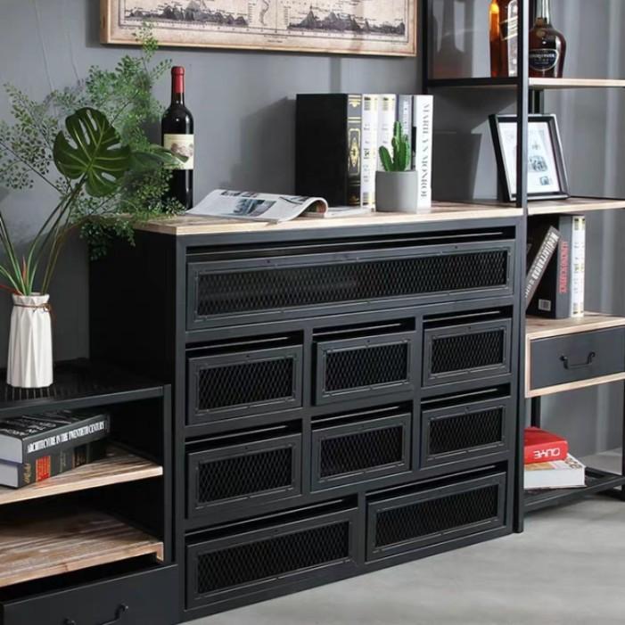 JUNIPER Modern Industrial Metal Sideboard Buffet