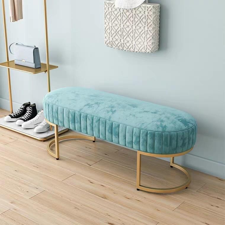 ASHLEY Luxury Velvet Ottoman Bench