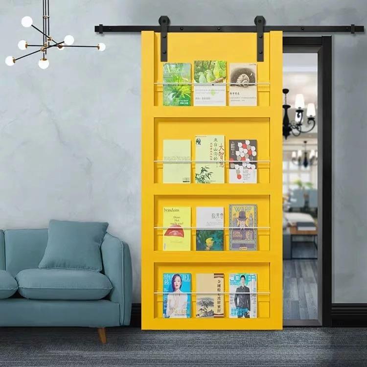 KAMILA Pop Art Magazine Holder Sliding Door Modern