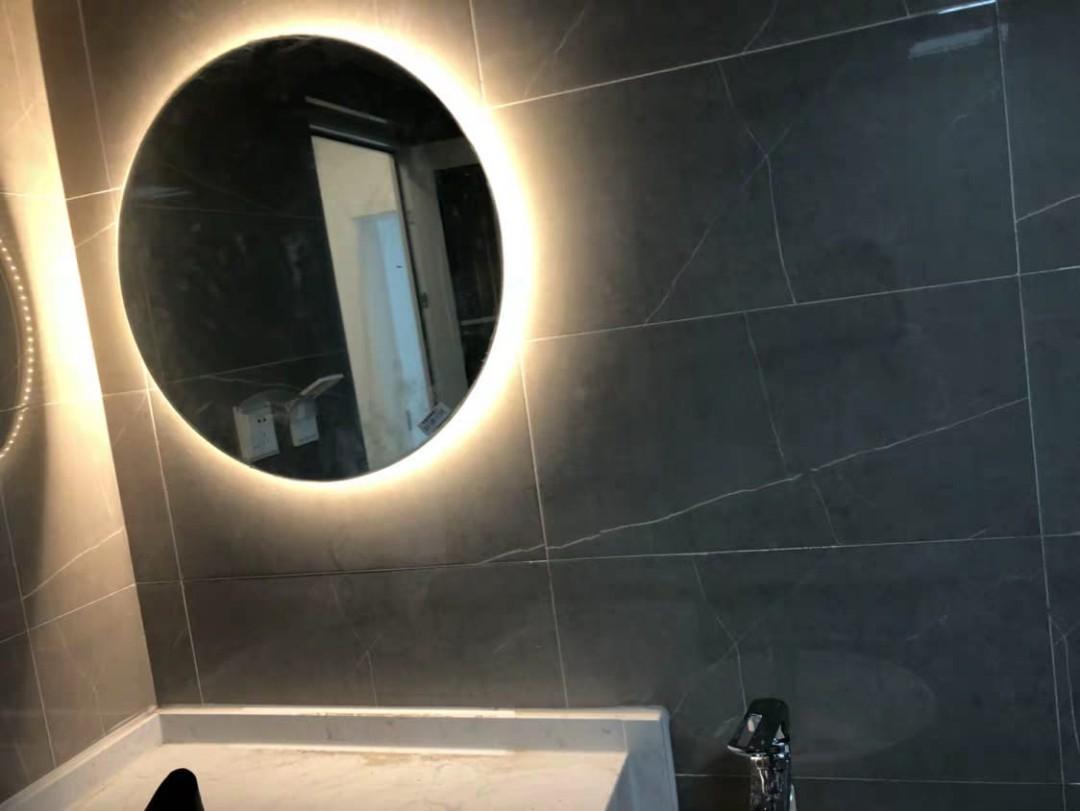 LUCIA Modern Classic LED Round Wall Mirror