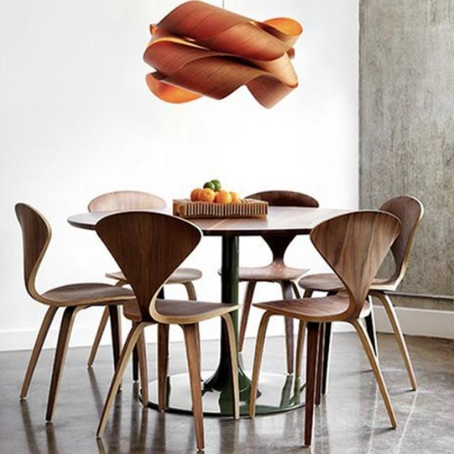 ELSIE Postmodern Walnut Dining / Bar Chair