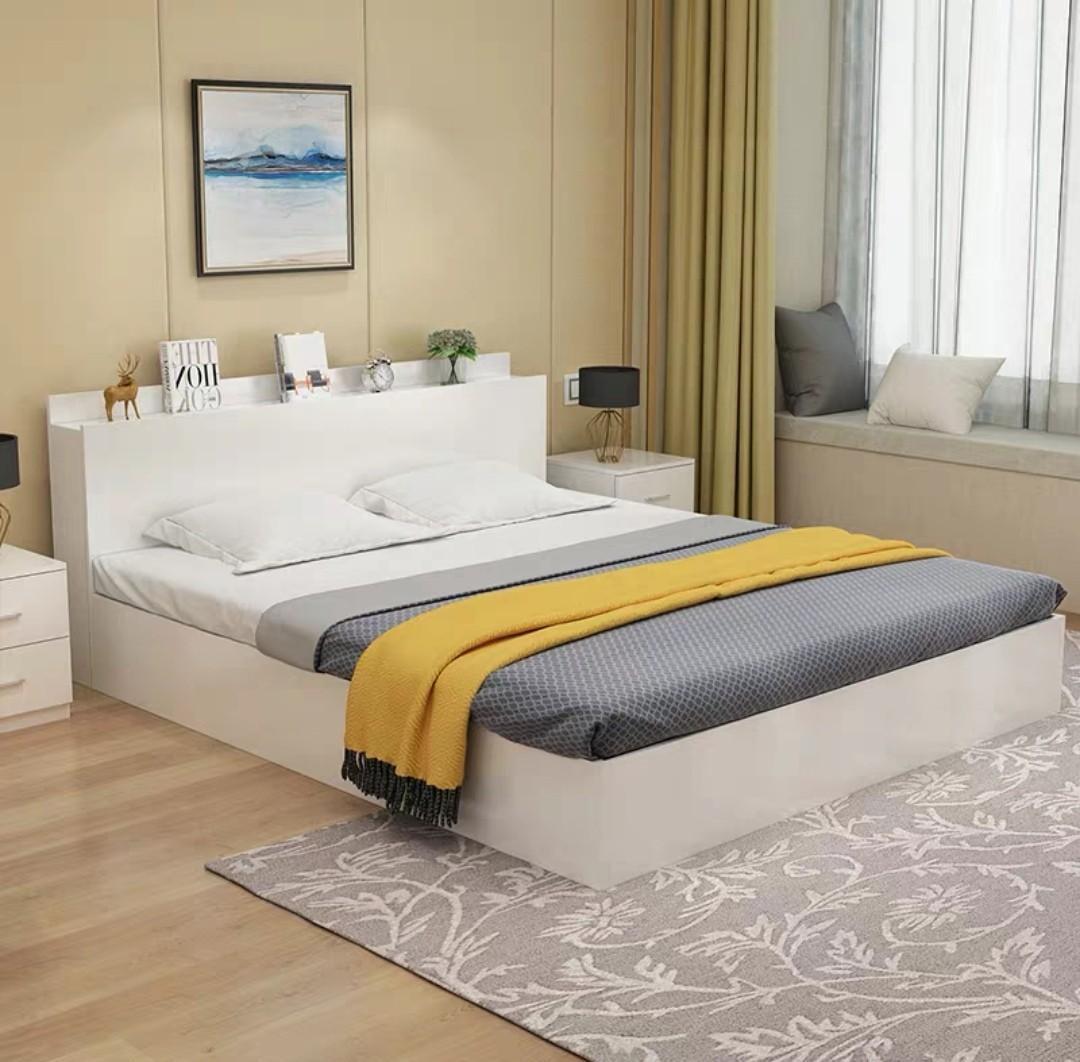 LAILA Minimalist Japanese Platform Storage Bed Frame