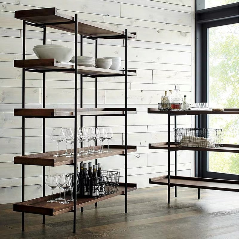 GEMMA Industrial Solid Wood Display Shelf