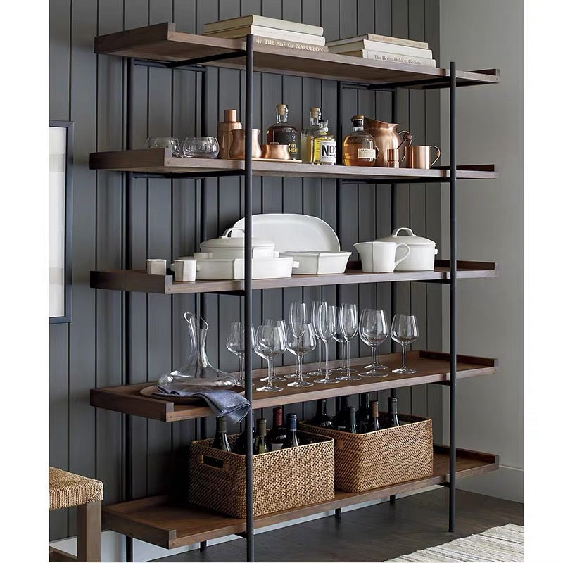 GEMMA Industrial Solid Wood Display Shelf