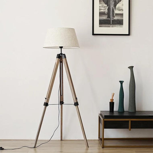 RYLEIH Rustic Retro Tripod Standing Lamp