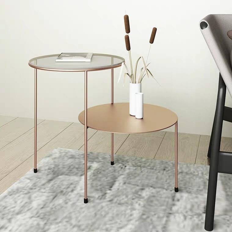 Melanie Minimalist Wireframe Accent Side Table