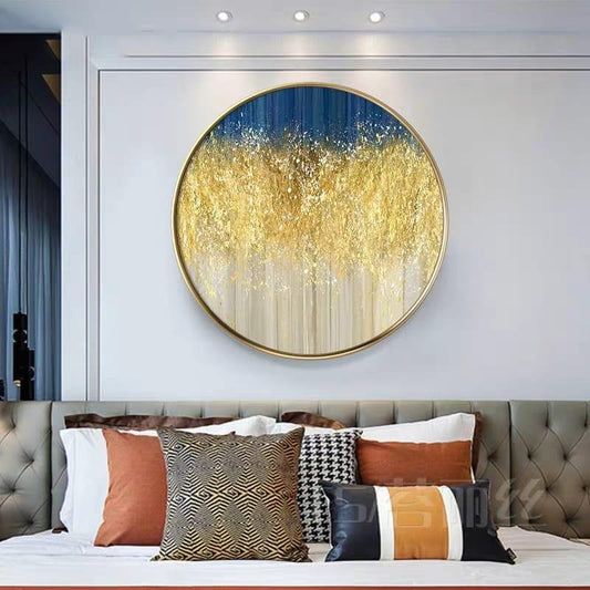 LONDON Gold Dust Round Wall Pop Art