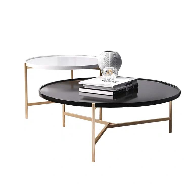 Natalia Round Marble Nesting Coffee Tables