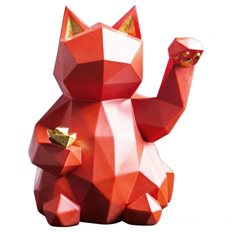 MAKAYLA Modern Fortune Cat Ornament Prosperity Wealth