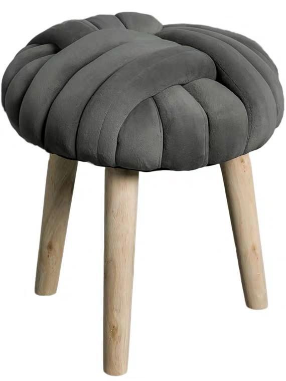 CAMILLE Modern Velvet Cushion Stool