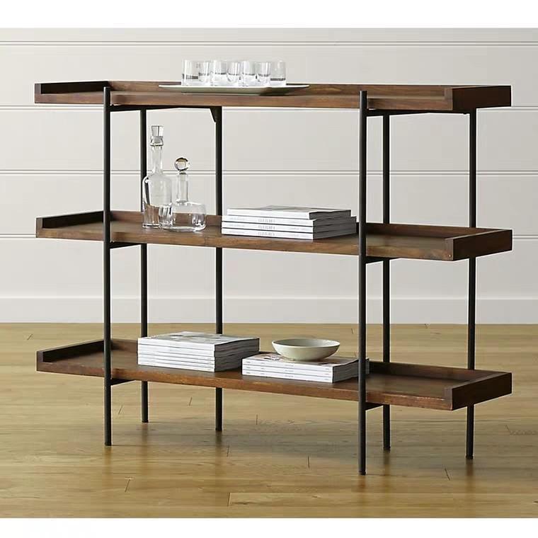 GEMMA Industrial Solid Wood Display Shelf