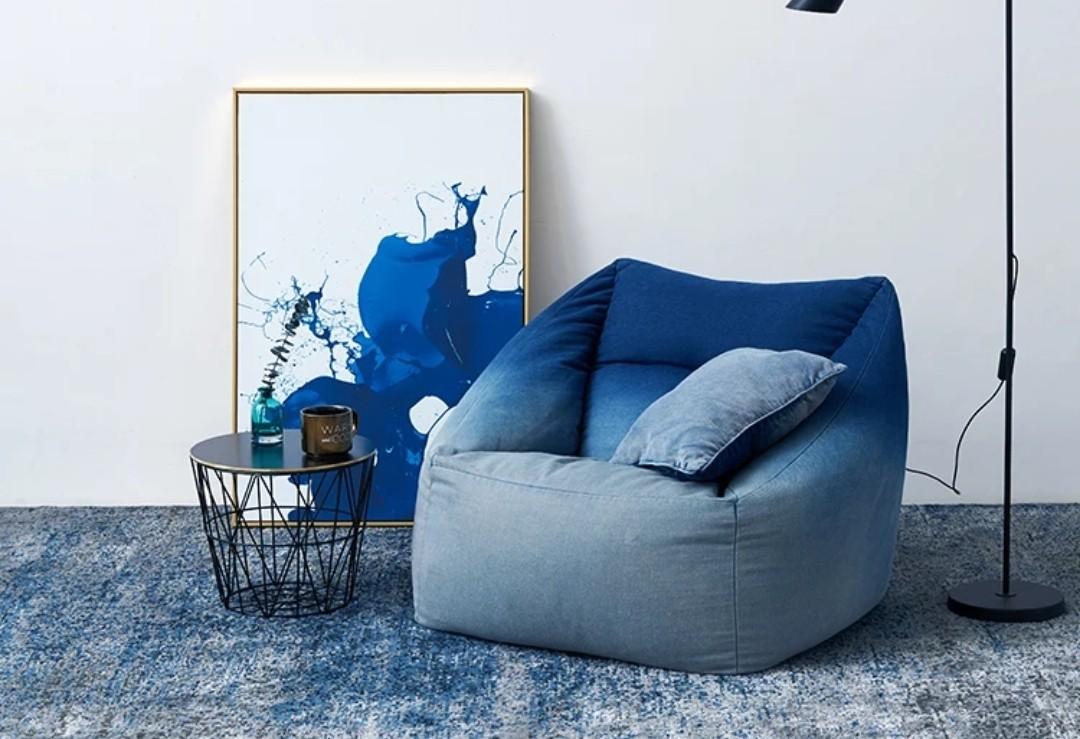 FREYA Ombre Denim Lazy Boy Armchair