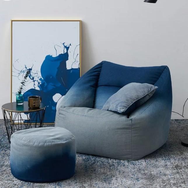 FREYA Ombre Denim Lazy Boy Armchair