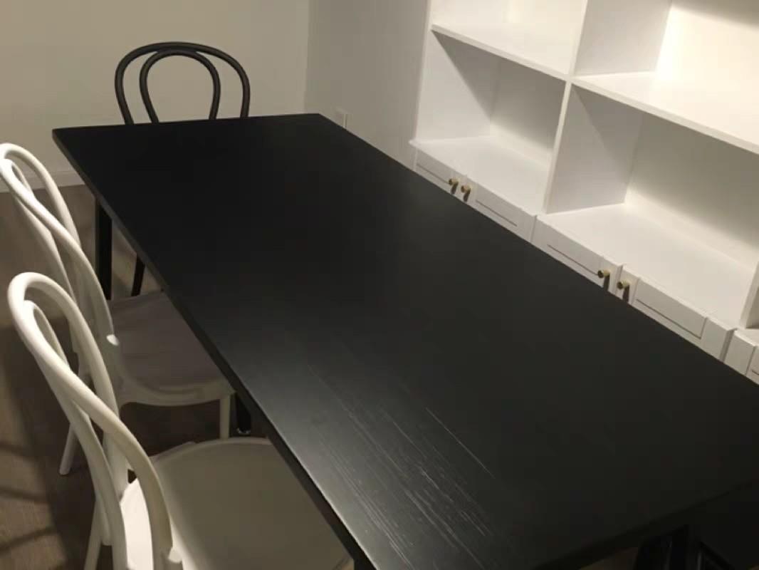 PAIGE Minimalist Ultra Slim Wooden Dining Table Writing Desk